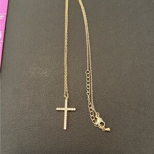 Gold Cross Pendant Necklace